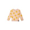 Zandkleurige sweater met smileys - Gabriel light beige